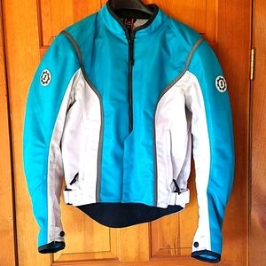 First Gear Women's Mesh Teal Motorcycle Jacket